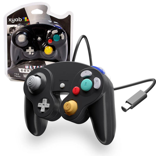 xyab Black NGC/Wii Wired Controller - GameCube Accs